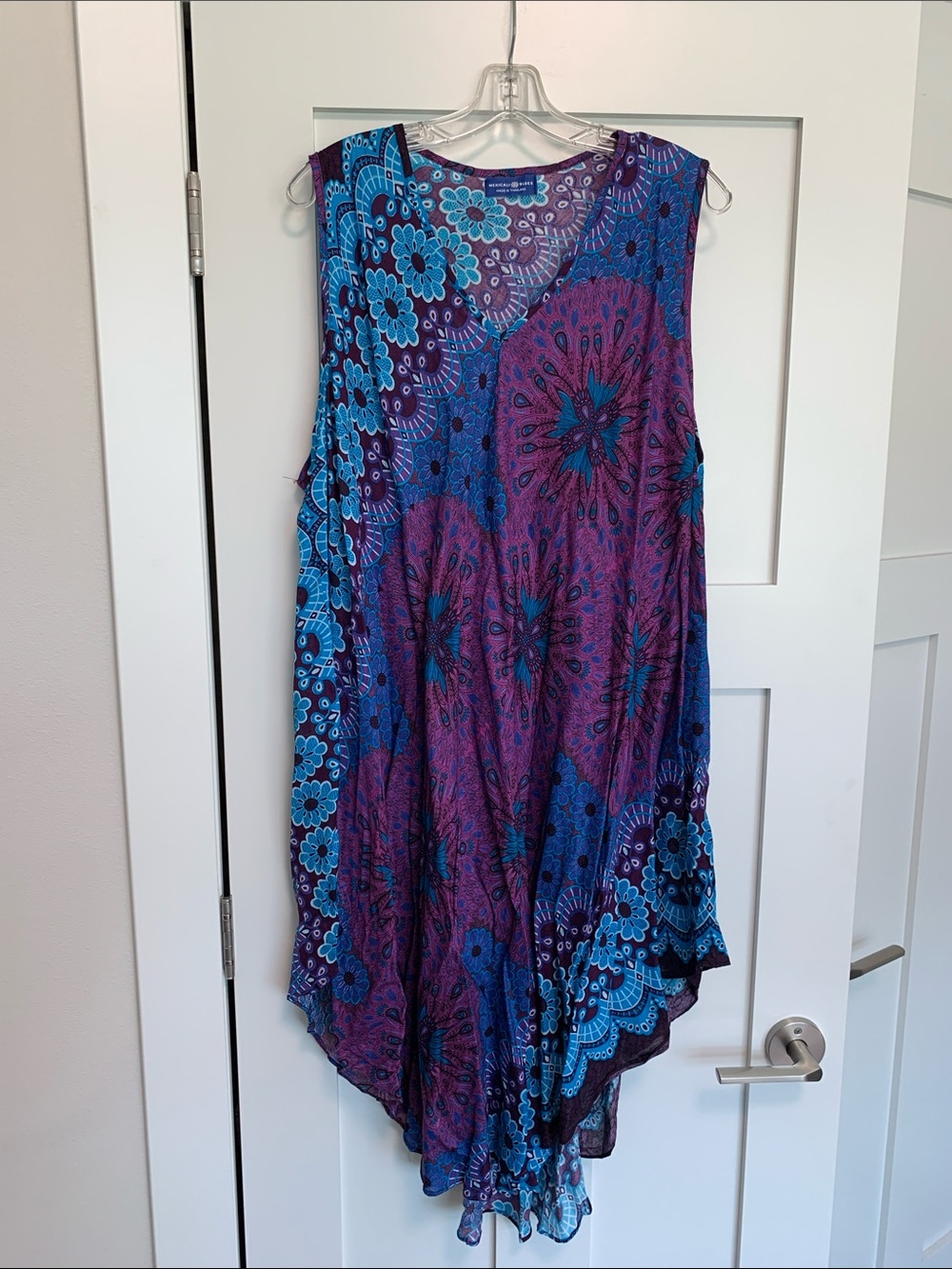 Mexicali Blues Sleeveless Floral Tunic in Purple & Blue